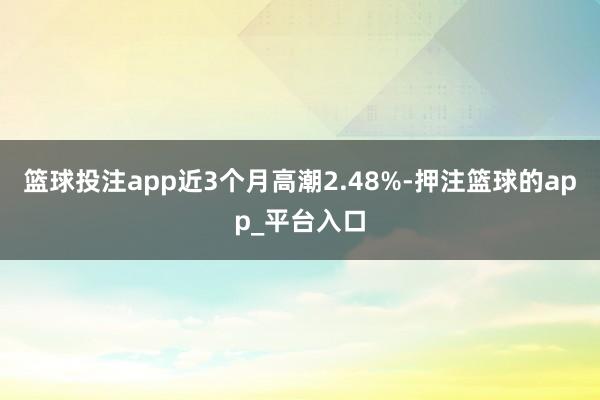 篮球投注app近3个月高潮2.48%-押注篮球的app_平台入口