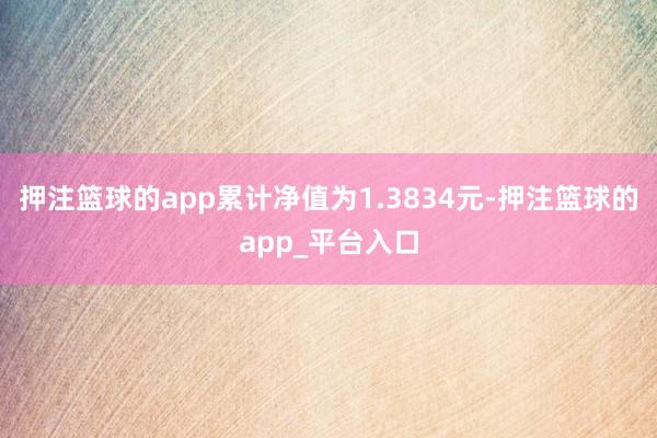 押注篮球的app累计净值为1.3834元-押注篮球的app_平台入口