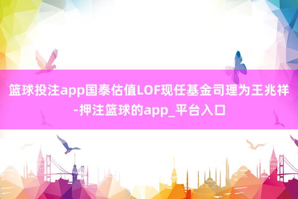 篮球投注app国泰估值LOF现任基金司理为王兆祥-押注篮球的app_平台入口