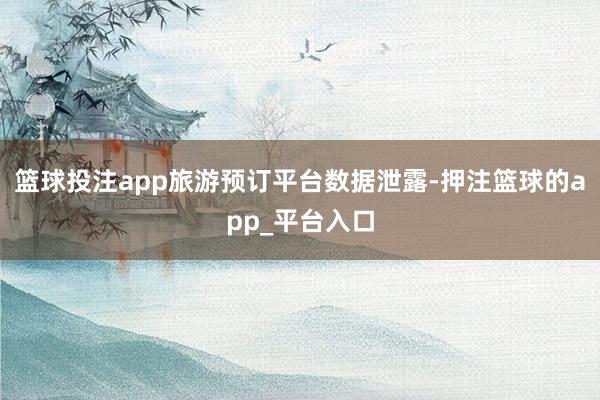 篮球投注app旅游预订平台数据泄露-押注篮球的app_平台入口