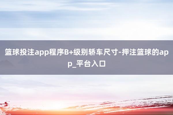 篮球投注app程序B+级别轿车尺寸-押注篮球的app_平台入口