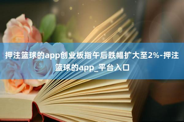 押注篮球的app创业板指午后跌幅扩大至2%-押注篮球的app_平台入口