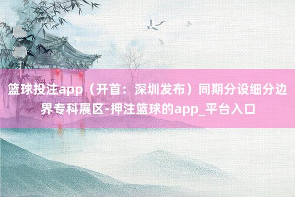 篮球投注app（开首：深圳发布）同期分设细分边界专科展区-押注篮球的app_平台入口