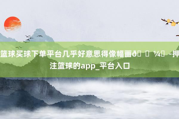 篮球买球下单平台几乎好意思得像幅画🖼️-押注篮球的app_平台入口