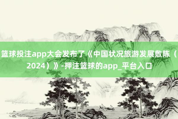 篮球投注app大会发布了《中国状况旅游发展敷陈（2024）》-押注篮球的app_平台入口