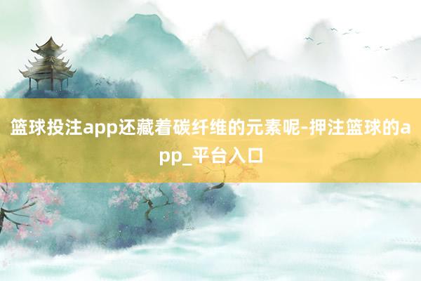 篮球投注app还藏着碳纤维的元素呢-押注篮球的app_平台入口