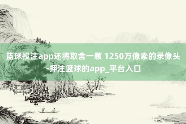 篮球投注app还将取舍一颗 1250万像素的录像头-押注篮球的app_平台入口