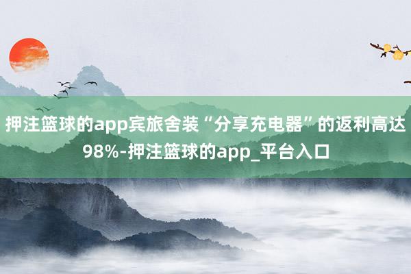 押注篮球的app宾旅舍装“分享充电器”的返利高达98%-押注篮球的app_平台入口