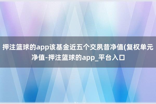 押注篮球的app该基金近五个交夙昔净值(复权单元净值-押注篮球的app_平台入口
