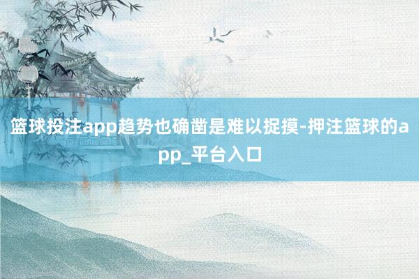 篮球投注app趋势也确凿是难以捉摸-押注篮球的app_平台入口