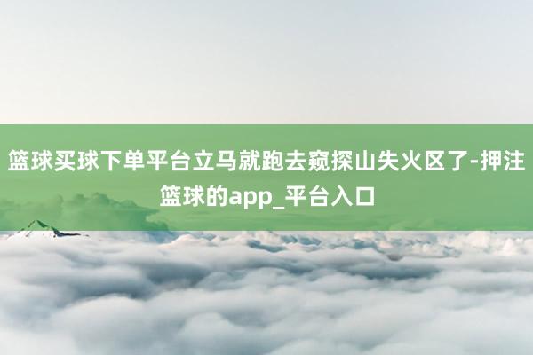 篮球买球下单平台立马就跑去窥探山失火区了-押注篮球的app_平台入口