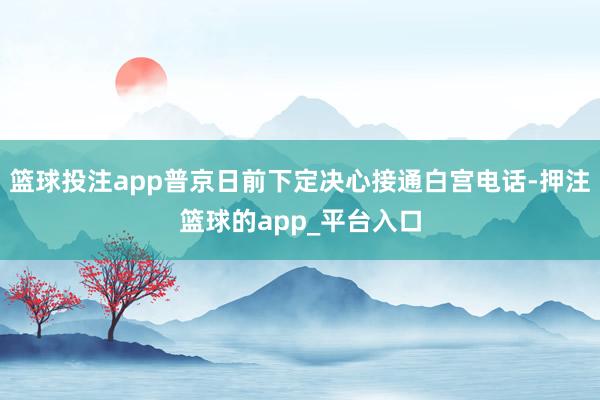 篮球投注app普京日前下定决心接通白宫电话-押注篮球的app_平台入口