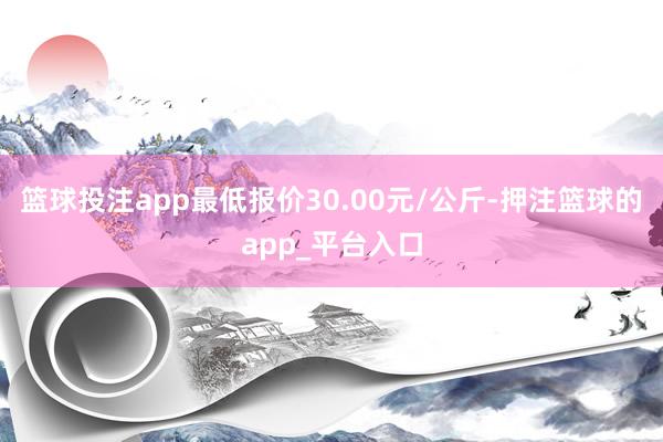 篮球投注app最低报价30.00元/公斤-押注篮球的app_平台入口