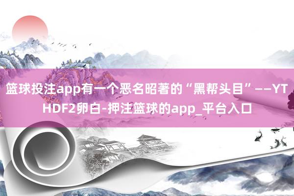 篮球投注app有一个恶名昭著的“黑帮头目”——YTHDF2卵白-押注篮球的app_平台入口