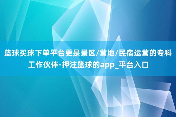 篮球买球下单平台更是景区/营地/民宿运营的专科工作伙伴-押注篮球的app_平台入口