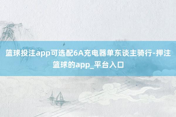 篮球投注app可选配6A充电器单东谈主骑行-押注篮球的app_平台入口