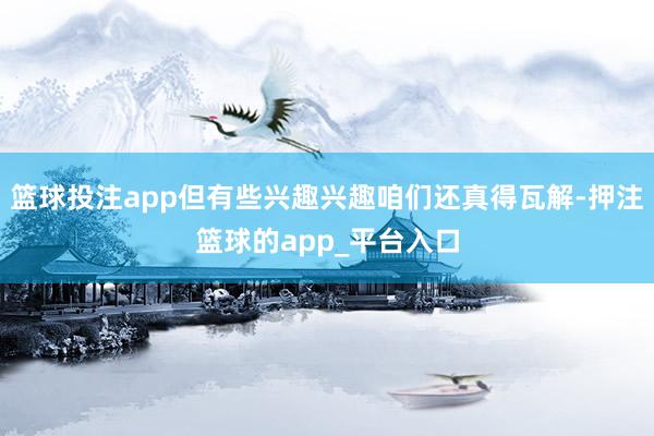 篮球投注app但有些兴趣兴趣咱们还真得瓦解-押注篮球的app_平台入口