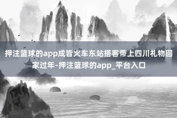 押注篮球的app成皆火车东站搭客带上四川礼物回家过年-押注篮球的app_平台入口