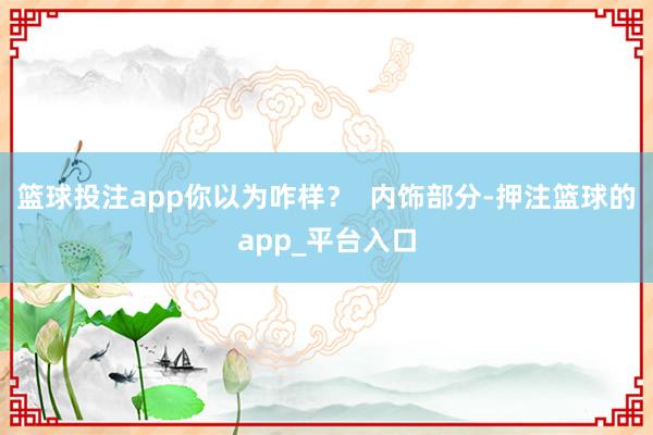 篮球投注app你以为咋样？  内饰部分-押注篮球的app_平台入口