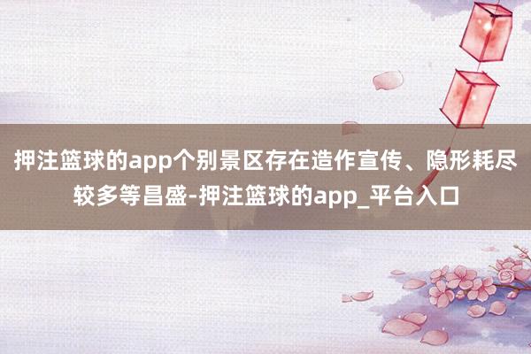 押注篮球的app个别景区存在造作宣传、隐形耗尽较多等昌盛-押注篮球的app_平台入口