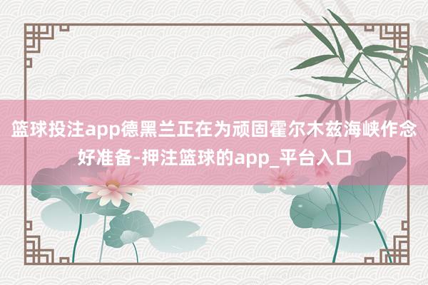 篮球投注app德黑兰正在为顽固霍尔木兹海峡作念好准备-押注篮球的app_平台入口