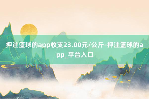 押注篮球的app收支23.00元/公斤-押注篮球的app_平台入口