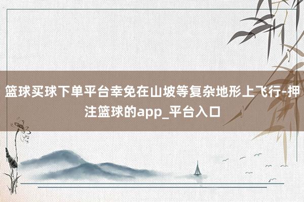 篮球买球下单平台幸免在山坡等复杂地形上飞行-押注篮球的app_平台入口