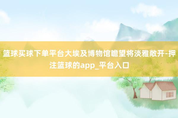 篮球买球下单平台大埃及博物馆瞻望将淡雅敞开-押注篮球的app_平台入口