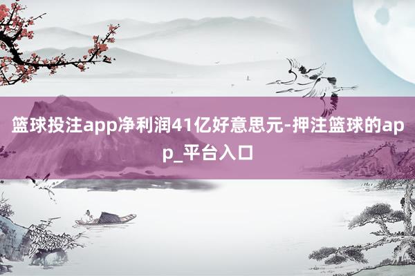 篮球投注app净利润41亿好意思元-押注篮球的app_平台入口