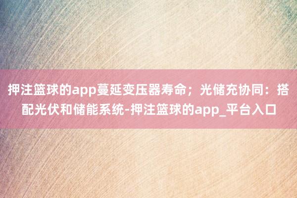 押注篮球的app蔓延变压器寿命;光储充协同:搭配光伏和储能系统-押注篮球的app_平台入口