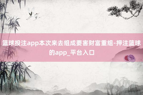 篮球投注app本次来去组成要害财富重组-押注篮球的app_平台入口