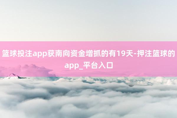 篮球投注app获南向资金增抓的有19天-押注篮球的app_平台入口