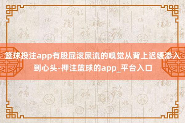 篮球投注app有股屁滚尿流的嗅觉从背上迟缓渗入到心头-押注篮球的app_平台入口