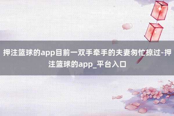 押注篮球的app目前一双手牵手的夫妻匆忙掠过-押注篮球的app_平台入口